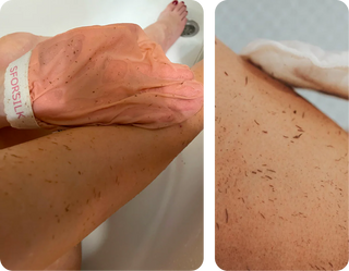 gant exfoliant soie