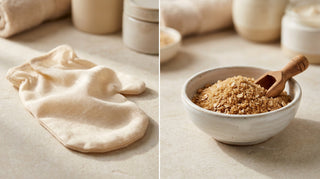 Gant de soie vs gommage à grains : le match pour votre peau