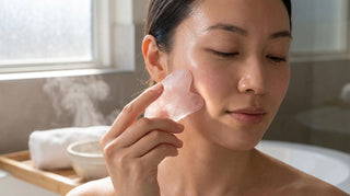 Comment utiliser le Gua Sha en quartz rose sur le visage ?