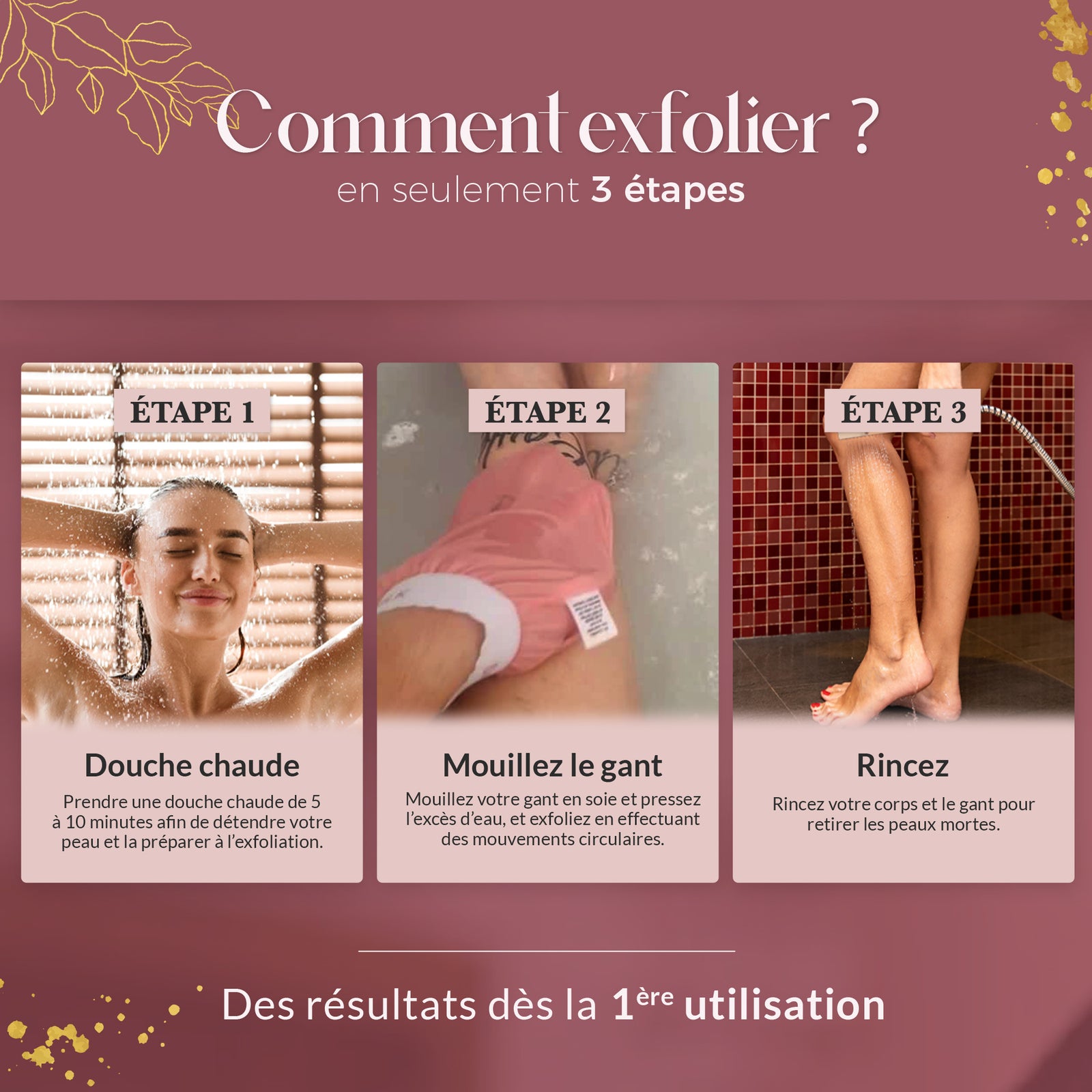 Les atouts de ce gant exfoliant