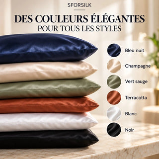 Taie d'oreiller en soie