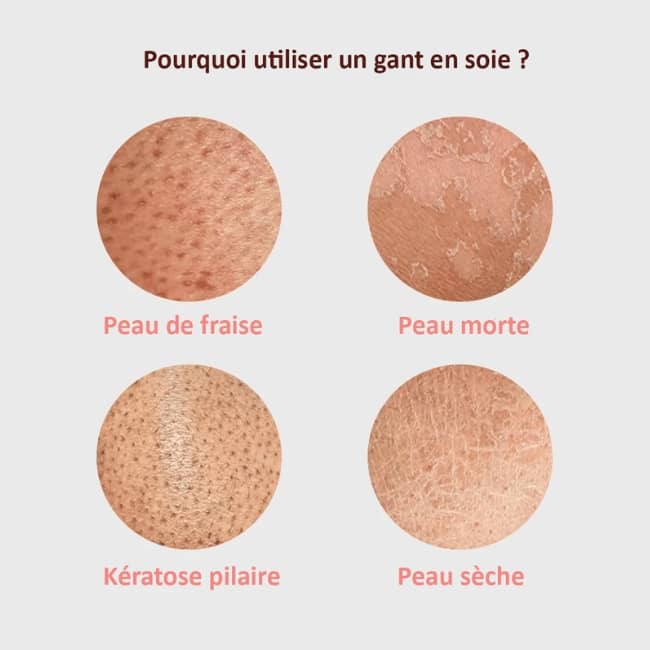 Gant exfoliant en soie Sforsilk